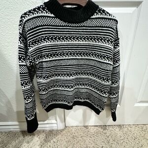 GAP mock neck Sweater: fair isle, alpine, cozy cottage, east coast, Country side